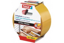 Tesa Extra Strong Ruban Adhesif Double Face de Fixation pour Sols Irreguliers - Rouleau Auto-Adhesif Antiderapant pou