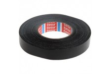 Tesa 04651-00505-00 Premium Adhesif toile, Noir, 50 m x 25 mm