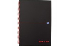 Oxford Black n' Red 400047651 Cahier a  spirales A5 140 pages Noir