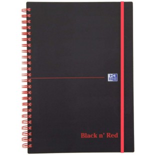 Oxford Black n' Red 400047656 Cahier a  spirales A5 140 pages Noir