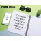 OXFORD Bloc-notes 400086494 Touch - Format A4 - 80 feuilles lignees avec double marge - Vert gazon
