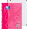 OXFORD 400086496 Carnet de notes au format A4 80 feuilles a  carreaux avec double marge Rose