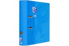 OXFORD Elba 400104026 Classeur rond DIN A4 en papier avec surface douce au toucher Bleu ocean