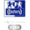 OXFORD Elba 400104026 Classeur rond DIN A4 en papier avec surface douce au toucher Bleu ocean