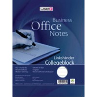 LANDRe 100050065 Bloc-notes, 210 x 315, quadrille avec marge, 80 feuilles