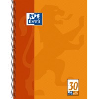 Oxford Cahier a  spirales A4 80 feuilles perforees Lineature 30 - vierge 1 Stuck