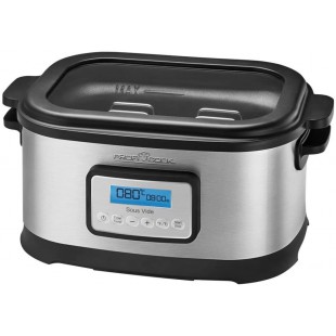 PROFI COOK PC-SV 1112 - Cocotte mijoteuse et cuiseur sous vide basse temperature - Capacite 8,5 Litres - 520 Watts - Couleur Arg