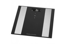 ProfiCare 330070 PC professionnelle PW 3007 FA 8 en 1 en verre pese-personne electronique avec insert en acier inoxydable Noir