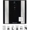 ProfiCare 330070 PC professionnelle PW 3007 FA 8 en 1 en verre pese-personne electronique avec insert en acier inoxydable Noir
