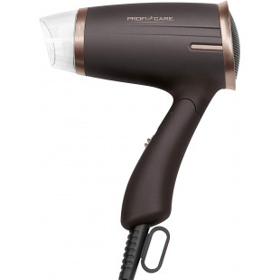 ProfiCare PC-HT 330091 Brown - Seche-Cheveux Pliable - 1400 Watts - Marron - 2 reglages de temperature