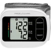 ProfiCare Tensiometre Poignet pour Mesurer la Tension Arterielle Ecran LCD Fonctionne sur Piles Blanc