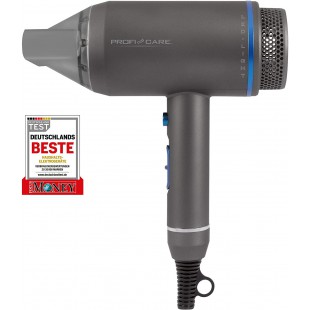 ProfiCare profesionnel ionique-Hair Dryer-Seche-Cheveux Compact 1600 Watts PC-HT 3082, Bleu/Anthracite, Taille Unique