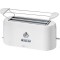 Toaster Pain automatique Boitier en acier inoxydable-850 W-Grille rechauffe-viennoiseries amovible TA 3534, 1400 W, Blanc
