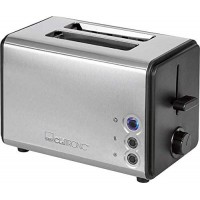 Toaster Pain automatique Boitier inoxydable-850 W-Grille rechauffe-viennoiseries amovible TA 3620, 850 W, acier inoxydable