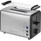 Toaster Pain automatique Boitier inoxydable-850 W-Grille rechauffe-viennoiseries amovible TA 3620, 850 W, acier inoxydable