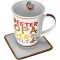 Ritzenhoff & Breker 035995 Lot de 2 Tasses a  cafe avec Inscription en Allemand Bester Opa der Welt (Meilleur Grand-pere du Mond