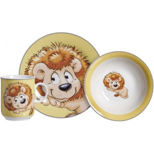 Flirt by R&B Vaisselle pour enfant Happy Zoo Lion 3 pieces (1 set)