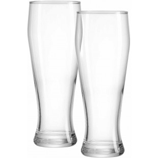 Ritzenhoff & Breker Lot de 2 verres a  biere blanche VIO lisses Passe au lave-vaisselle 0,5 l