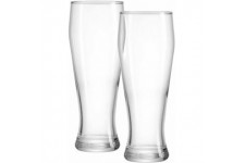 Ritzenhoff & Breker Lot de 2 verres a  biere blanche VIO lisses Passe au lave-vaisselle 0,5 l