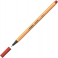 STABILO Lot de 3 Stylos feutre POINT 88 pointe fine 0,4 mm rouge