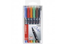 stylo feutre pour transparents OHPen universal,etui de 6