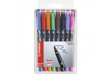 Pochette x 8 stylos-feutres STABILO OHPen permanent 1 mm