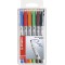 STABILO Lot de 6 stylos feutres OHPen a  pointe medium pour transparent soluble avec etui (Import Allemagne)