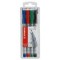 Pochette x 4 stylos-feutres STABILO OHPen soluble 0,7 mm - noir + bleu + rouge + vert