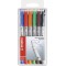 Schwan-Stabilo 851/6 - Feutres Stabilo OHP non-permanents universels SF, 6 pieces dans un etui en plastique