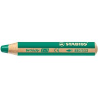 Crayon multi-talents STABILO woody 3 in 1 - vert foncé