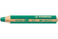 Crayon multi-talents STABILO woody 3 in 1 - vert foncé