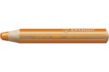 Crayon multi-talents STABILO woody 3 in 1 - orange clair