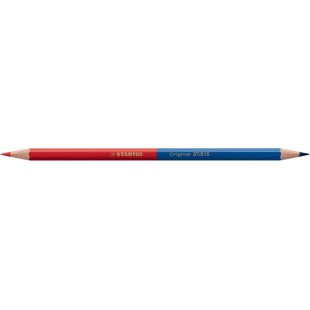 Crayon de couleur STABILO Original - bicolore rouge et bleu