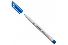 Stabilo Marqueur permanent Stylet universel Film Retroprojecteur Bleu - Marqueur (Bleu, Blanc, Multi, blanc, plastiq