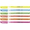 Pochette x 6 surligneurs STABILO flash - rouge + orange + jaune + vert + bleu + rose
