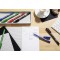 Pochette x 4 stylos-feutres STABILO SENSOR M - noir + bleu + rouge + vert