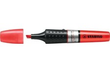 STABILO Surligneur LUMINATOR Niveau d'encre Visible Pte Biseautee Rouge