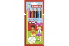 Stabilo Lot de 12 Stylos-feutres Multicolore