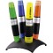 Set de bureau x 4 surligneurs STABILO LUMINATOR - jaune + vert + bleu foncé + orange