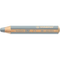 Crayon multi-talents STABILO woody 3 in 1 - argent