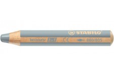 Crayon multi-talents STABILO woody 3 in 1 - argent