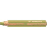STABILO Lot de 3 Crayons WOODY 3 en 1 Extra large Or