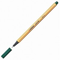 STABILO Lot de 5 Stylo-Feutres POINT 88 Pointe Fine 0,4 mm Vert pin