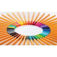 STABILO Lot de 12 Stylo-Feutres POINT 88 Pointe Fine 0,4 mm Lilas clair