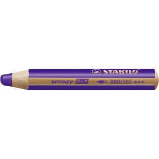 Crayon multi-talents STABILO woody 3 in 1 - violet