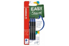 Boîte x 3 recharges STABILO EASYoriginal 0,5 mm - encre bleue effaçable