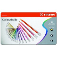 Boîte métal x 36 crayons de couleur fusain pastel STABILO CarbOthello ARTY+