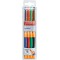Stylo encre gel - STABILO pointVisco - pochette 4 stylos - noir / bleu / rouge / vert