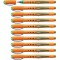 Stabilo Worker Boite de 10 Rollers a  encre liquide 0,3 mm Vert
