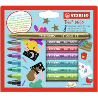 Etui carton x 8 feutres de coloriage STABILO Trio DECO